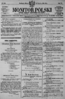 Monitor Polski. Dziennik Urzędowy Rzeczypospolitej Polskiej. 1923.06.23 R.6 nr140