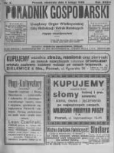 Poradnik Gospodarski. Pismo Tygodniowe. 1922.02.05 R.33 nr6