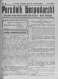 Poradnik Gospodarski. Pismo Tygodniowe. 1922.04.16 R.33 nr16