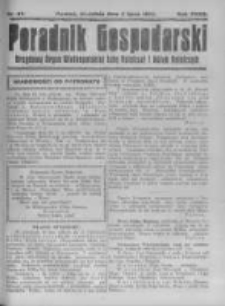 Poradnik Gospodarski. Pismo Tygodniowe. 1922.07.02 R.33 nr27