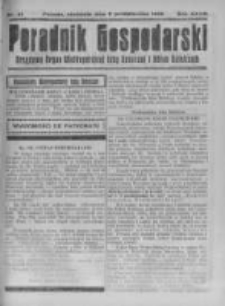 Poradnik Gospodarski. Pismo Tygodniowe. 1922.10.08 R.33 nr41