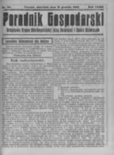 Poradnik Gospodarski. Pismo Tygodniowe. 1922.12.10 R.33 nr50