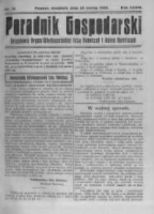 Poradnik Gospodarski. Pismo Tygodniowe. 1923.03.25 R.34 nr12