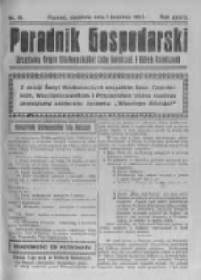 Poradnik Gospodarski. Pismo Tygodniowe. 1923.04.01 R.34 nr13