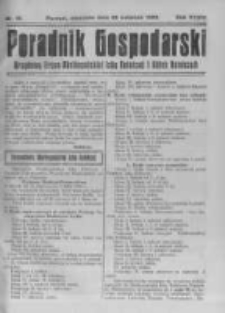 Poradnik Gospodarski. Pismo Tygodniowe. 1923.04.22 R.34 nr16