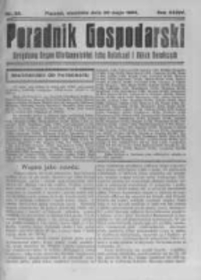 Poradnik Gospodarski. Pismo Tygodniowe. 1923.05.20 R.34 nr20