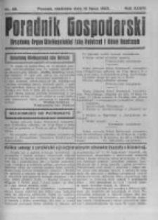 Poradnik Gospodarski. Pismo Tygodniowe. 1923.07.15 R.34 nr28