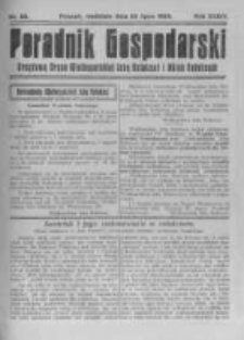 Poradnik Gospodarski. Pismo Tygodniowe. 1923.07.22 R.34 nr29