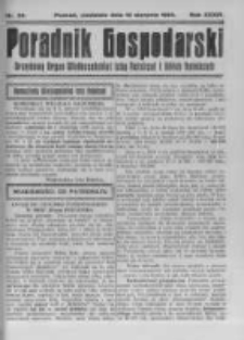 Poradnik Gospodarski. Pismo Tygodniowe. 1923.08.12 R.34 nr32