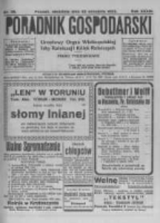 Poradnik Gospodarski. Pismo Tygodniowe. 1923.09.23 R.34 nr38