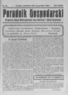 Poradnik Gospodarski. Pismo Tygodniowe. 1923.12.23 R.34 nr51