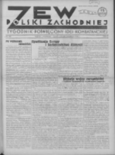 Zew Polski Zachodniej: tygodnik poświęcony idei kombatanckiej 1935.09.22 R.2 Nr38