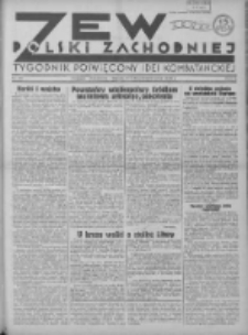 Zew Polski Zachodniej: tygodnik poświęcony idei kombatanckiej 1935.10.06 R.2 Nr40