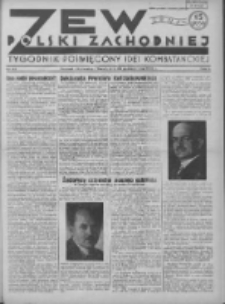 Zew Polski Zachodniej: tygodnik poświęcony idei kombatanckiej 1935.10.20 R.2 Nr42