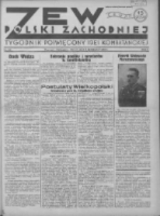 Zew Polski Zachodniej: tygodnik poświęcony idei kombatanckiej 1935.11.03 R.2 Nr44