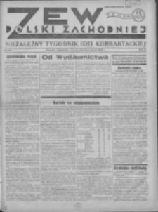 Zew Polski Zachodniej: niezależny tygodnik idei kombantackiej 1935.12.08 R.2 Nr49