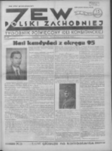 Zew Polski Zachodniej: tygodnik poświęcony idei kombatanckiej 1935.09.08 R.2 Nr36