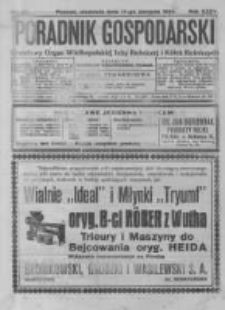 Poradnik Gospodarski. Pismo Tygodniowe. 1924.08.17 R.35 nr33