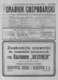 Poradnik Gospodarski. Pismo Tygodniowe. 1924.08.24 R.35 nr34