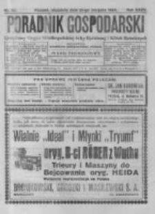 Poradnik Gospodarski. Pismo Tygodniowe. 1924.08.31 R.35 nr35