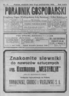 Poradnik Gospodarski. Pismo Tygodniowe. 1924.10.12 R.35 nr41
