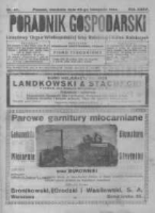 Poradnik Gospodarski. Pismo Tygodniowe. 1924.11.23 R.35 nr47