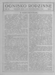 Ognisko Rodzinne. 1926.10.03 R.1 nr39