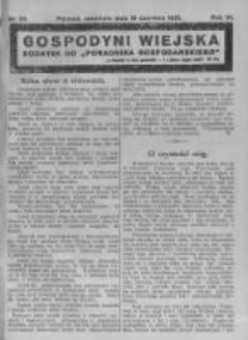 Gospodyni Wiejska. 1921.06.19 R.6 nr25