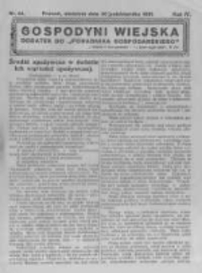 Gospodyni Wiejska. 1921.10.30 R.6 nr44