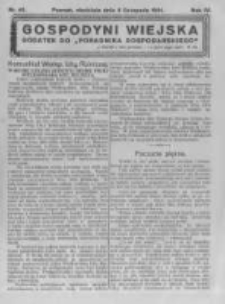 Gospodyni Wiejska. 1921.11.06 R.6 nr45