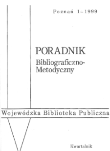 Poradnik Bibliograficzno-Metodyczny : 1999 z.1