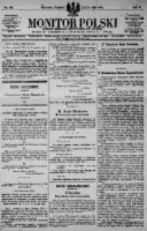 Monitor Polski. Dziennik Urzędowy Rzeczypospolitej Polskiej. 1923.07.05 R.6 nr149