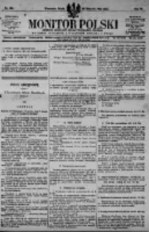 Monitor Polski. Dziennik Urzędowy Rzeczypospolitej Polskiej. 1923.08.22 R.6 nr189