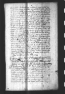 Copia Listu Michała Działyńskiego Kasztelana Bydgostkiego na list Michała Radziejowskiego Kardynała Primasa de data 16 Februar. 1703
