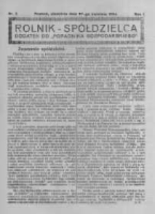 Rolnik Spółdzielca. 1924.04.27 R.1 nr2