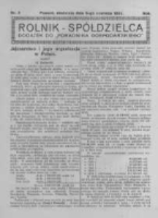 Rolnik Spółdzielca. 1924.06.08 R.1 nr5