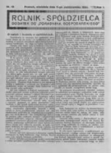 Rolnik Spółdzielca. 1924.10.05 R.1 nr13