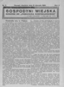 Gospodyni Wiejska. 1922.01.15 R.7 nr3