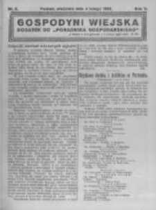 Gospodyni Wiejska. 1922.02.05 R.7 nr6