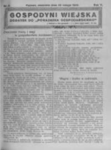 Gospodyni Wiejska. 1922.02.26 R.7 nr9