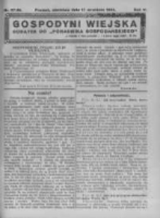 Gospodyni Wiejska. 1922.09.17 R.7 nr37-38