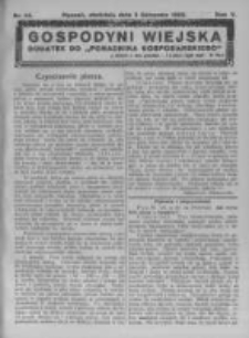 Gospodyni Wiejska. 1922.11.05 R.7 nr45