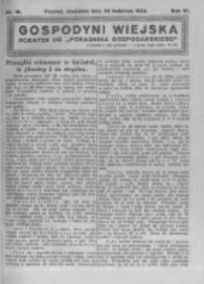 Gospodyni Wiejska. 1923.04.22 R.8 nr16