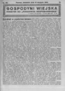 Gospodyni Wiejska. 1923.08.19 R.8 nr33