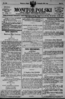 Monitor Polski. Dziennik Urzędowy Rzeczypospolitej Polskiej. 1923.11.02 R.6 nr249