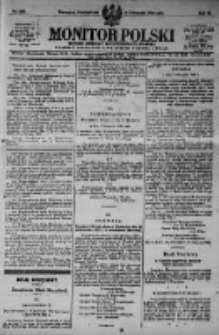 Monitor Polski. Dziennik Urzędowy Rzeczypospolitej Polskiej. 1923.11.12 R.6 nr257