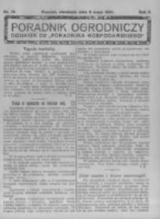 Poradnik Ogrodniczy. 1921.05.08 R.2 nr19