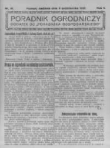 Poradnik Ogrodniczy. 1921.10.09 R.2 nr41