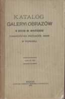 Katalog galeryi obrazów w Muzeum im. Mielżyńskich Towarzystwa Przyjaciół Nauk w Poznaniu