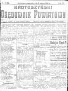 Krotoszyński Orędownik Powiatowy 1920.03.11 R.72 Nr22-23